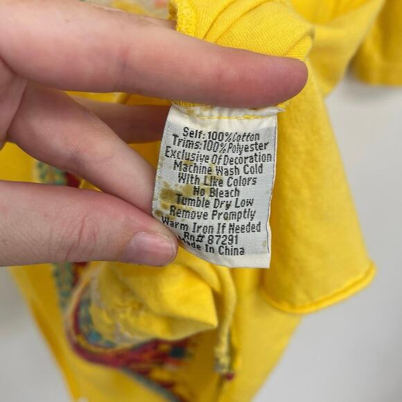 Johnny Was Floral Geometric Aztec Boho Southwest Embroidered Tunic Tee - Small - Picture 7 of 8